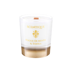 Maison Scentique luxury soy candle Foglie di Menta and Tonka