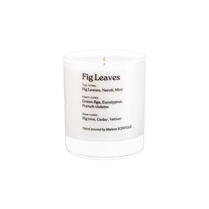 natural soy candle fig leaves green figs