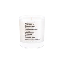 Load image into Gallery viewer, natural soy candle Mimosa cardamom french mimosa
